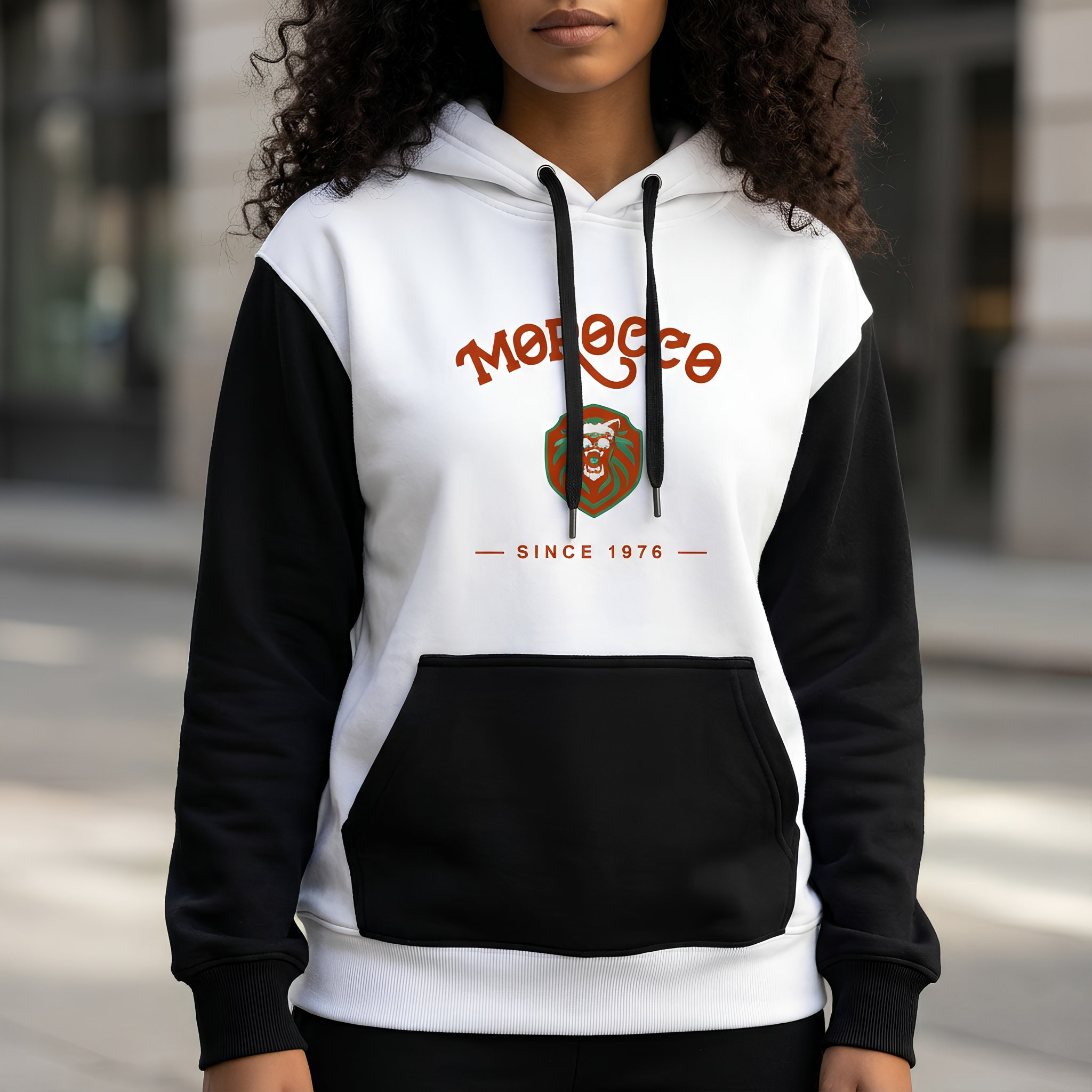 MOROCCO CAN Hoodie Black & White